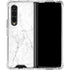 White Marble Galaxy Z Fold4 5G Clear Case